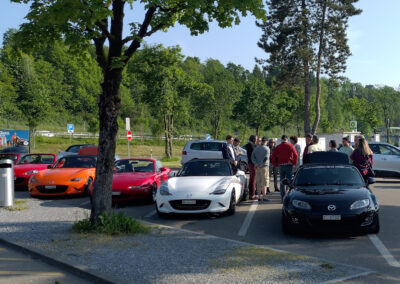 Autobahnraststätte Kemptthal: Letzte Besprechung vor dem Start